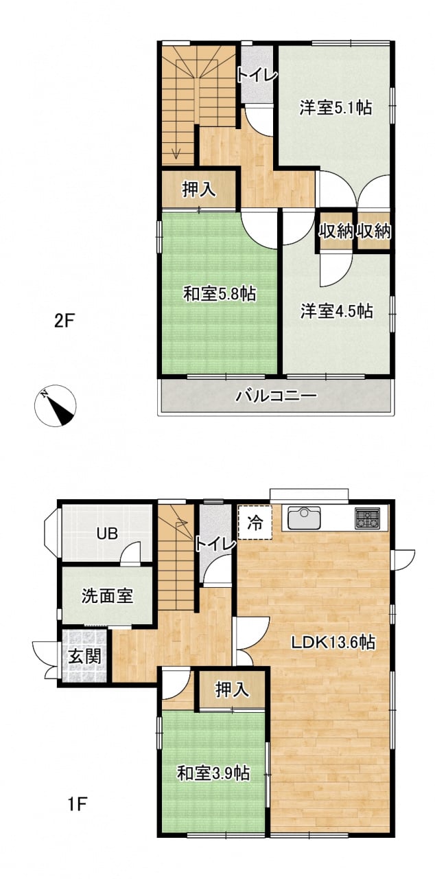 シンプルで使い安い間取り☆